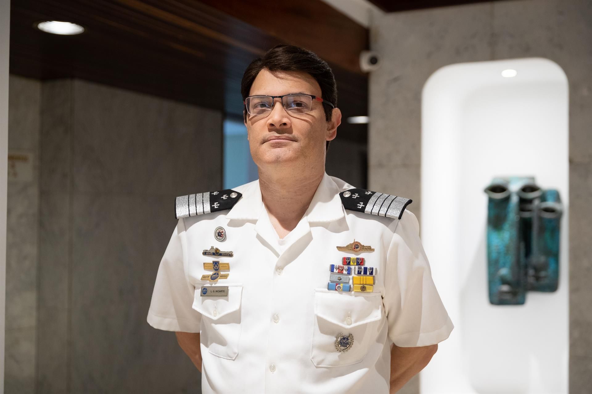 Commodore Luis Inicarte poseert tijdens een interview met Efe op 16 september 2022 in Caracas, Venezuela.  EFE / Rainer Peña R.