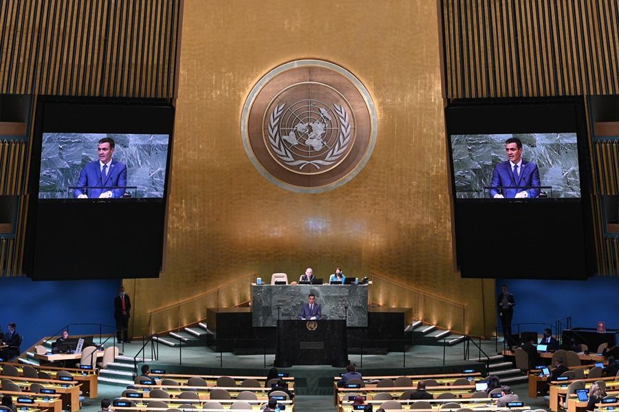 Sánchez dice en la ONU que la guerra en Ucrania no debe hacer perder la esperanza