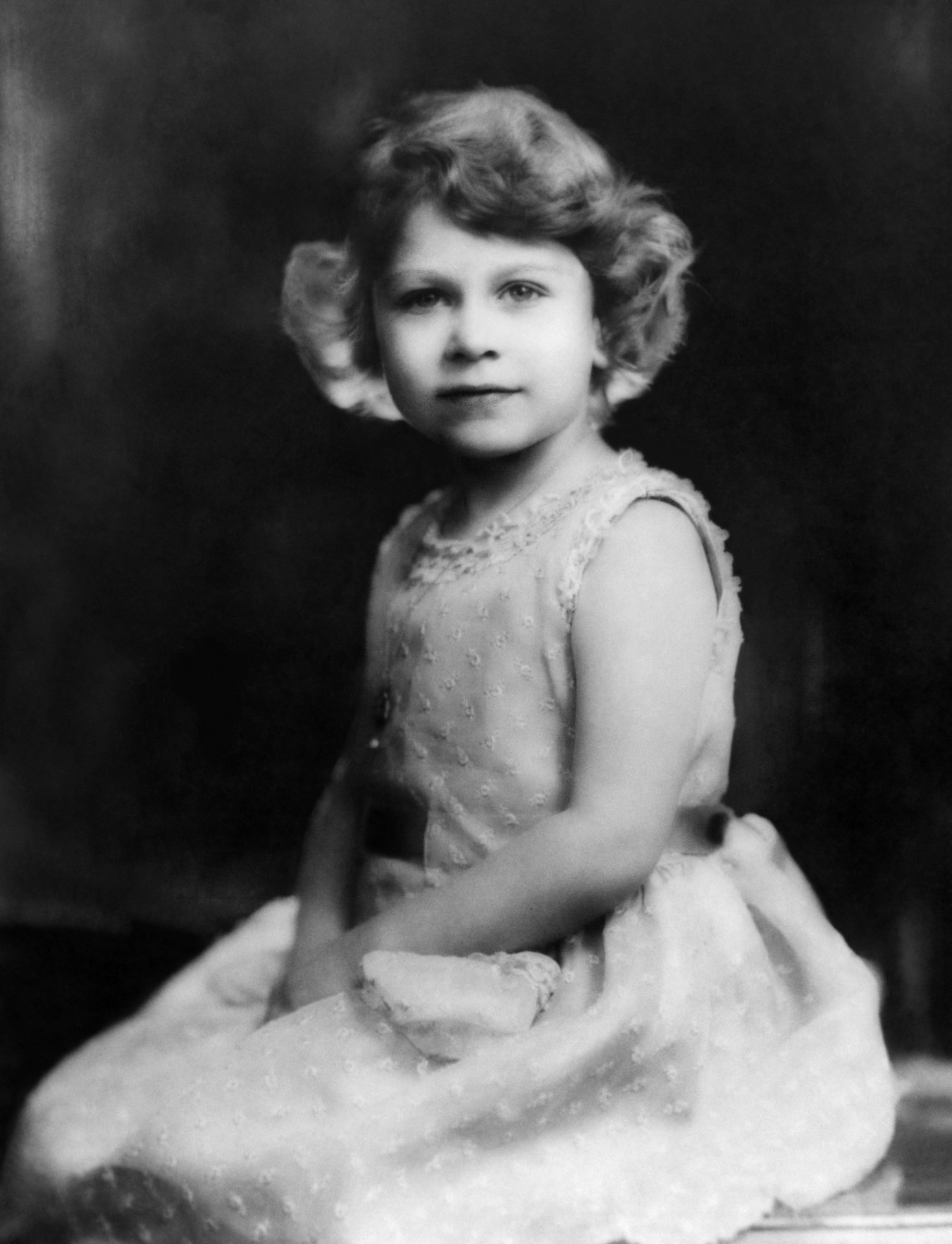 Portrait of Princess Elizabeth of England, a few days before her fifth birthday. 