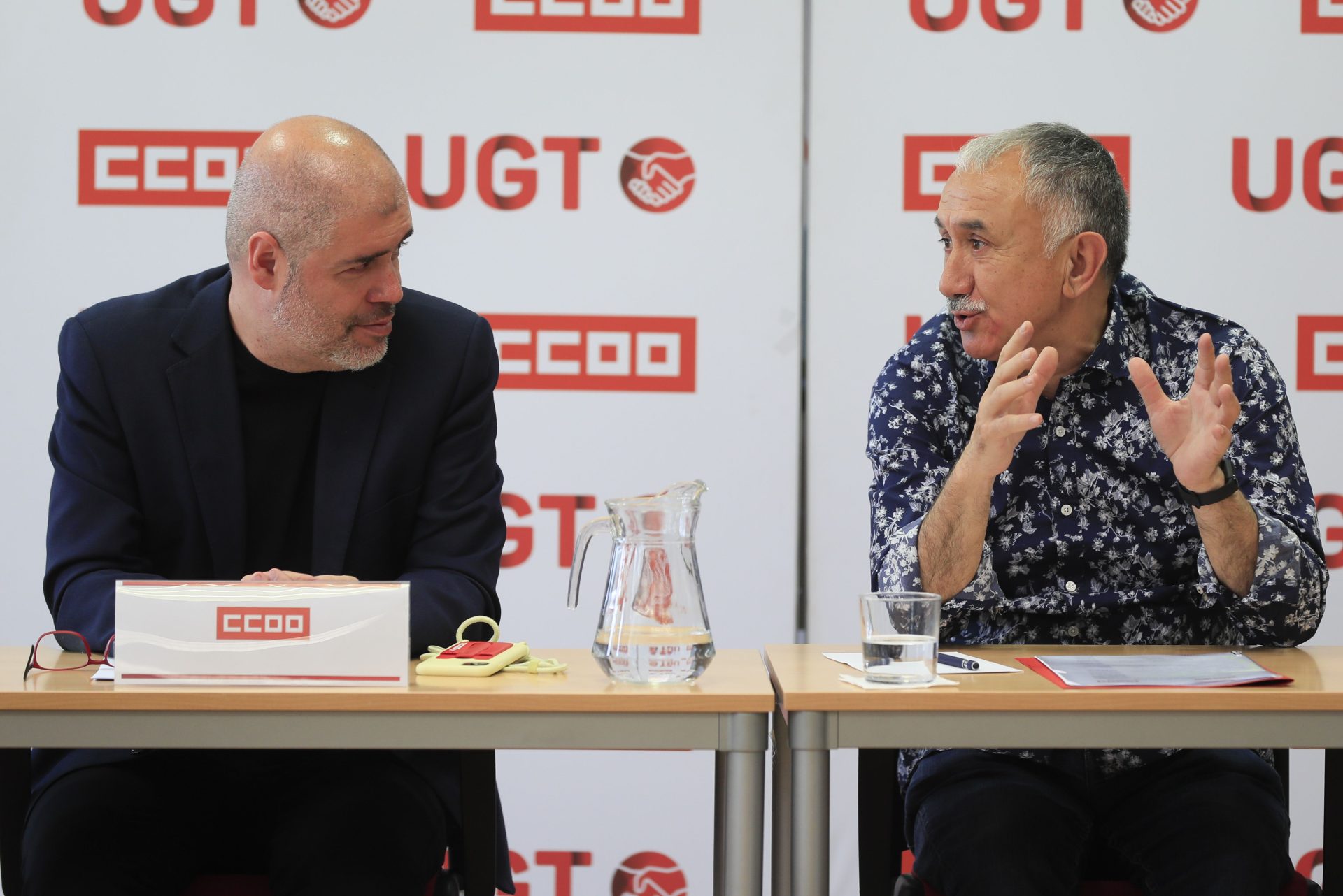 The general secretaries of the UGT and CCOO