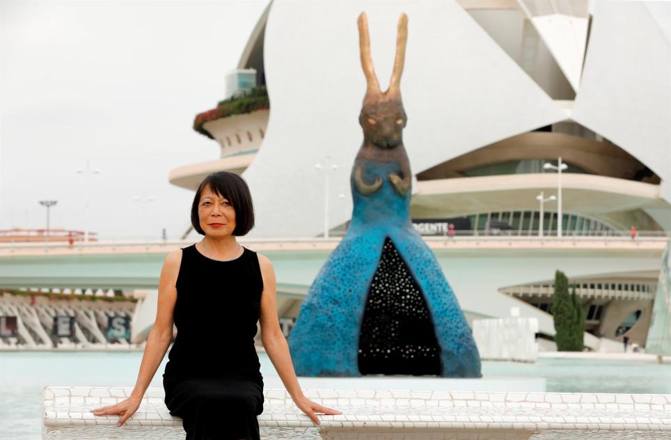 VALENCIA, 30/09/2021.-La Ciutat de les Arts i les Ciències presenta la exposición de esculturas "Leiko Ikemura. Aquí estamos", la muestra más significativa de la artista japonesa hasta el momento en España.EFE/ Juan Carlos Cárdenas
