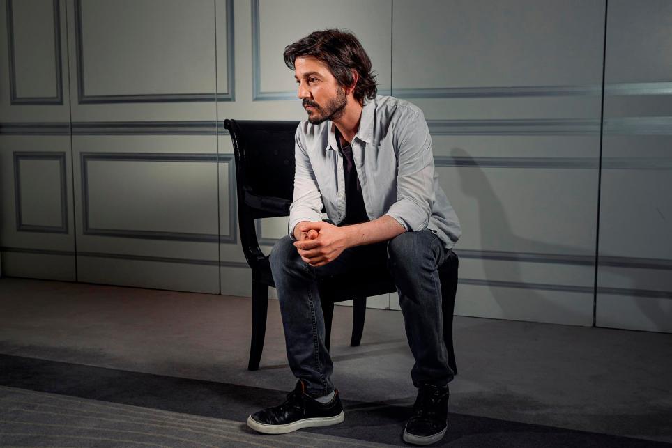 Mexican actor and filmmaker Diego Luna poses for the photographer during an interview to International News Agency EFE held in Madrid, Spain, 23 September 2021, where he will receive the Platino Award for Iberoamerican Cinema. EFE/Emilio Naranjo
