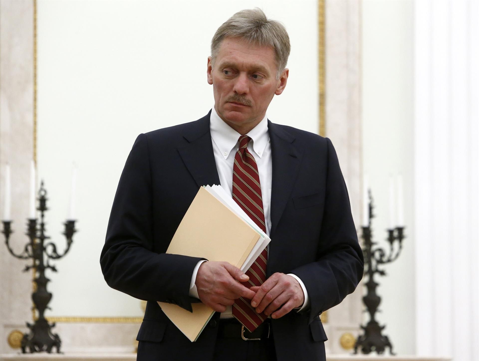 El portavoz de la Presidencia rusa, Dmitri Peskov, en una imagen de archivo. EPA/SERGEI KARPUKHIN / POOL
