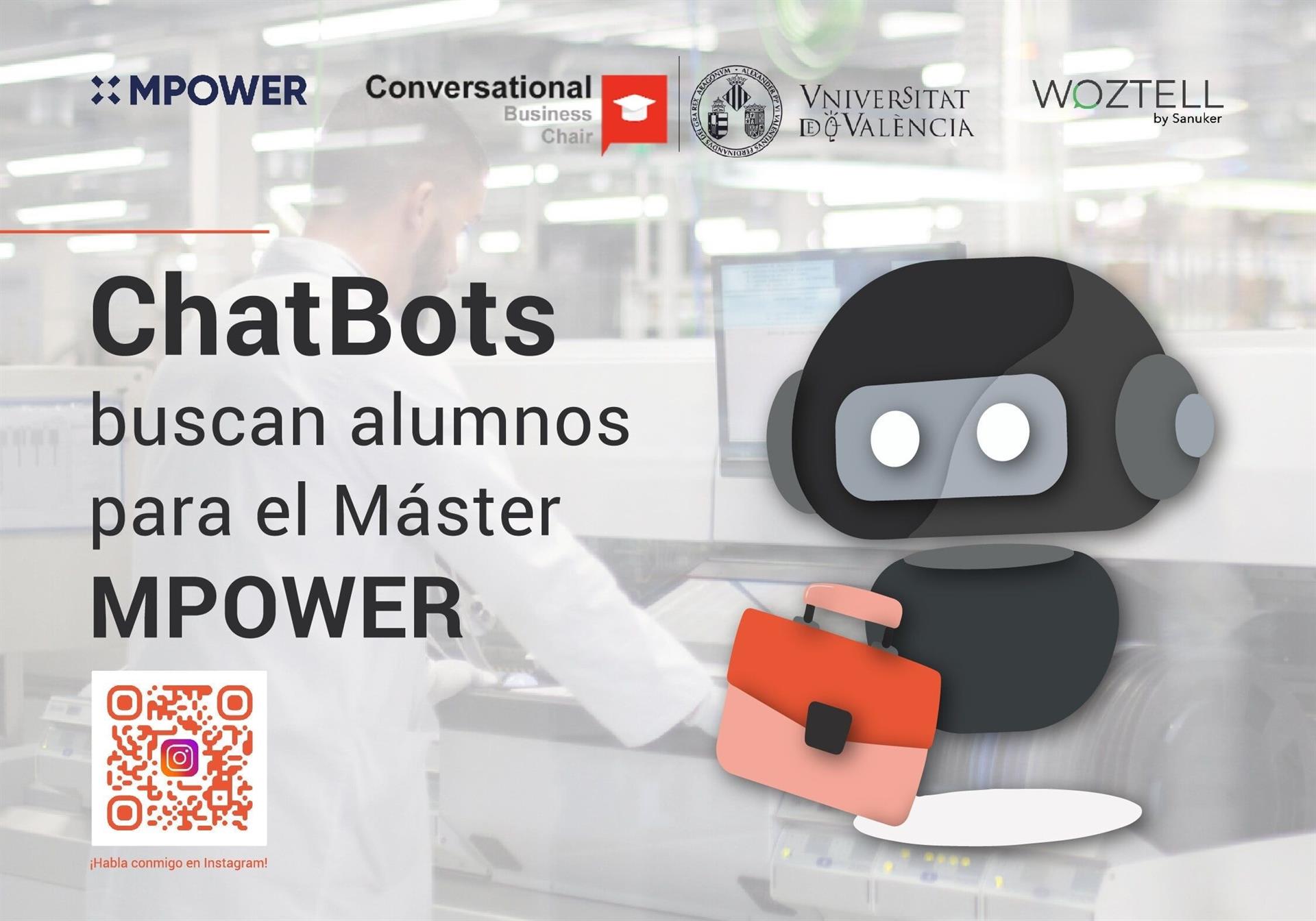 Chatbots buscan alumnos para el Máster MPOWER, ¡habla con ellos!