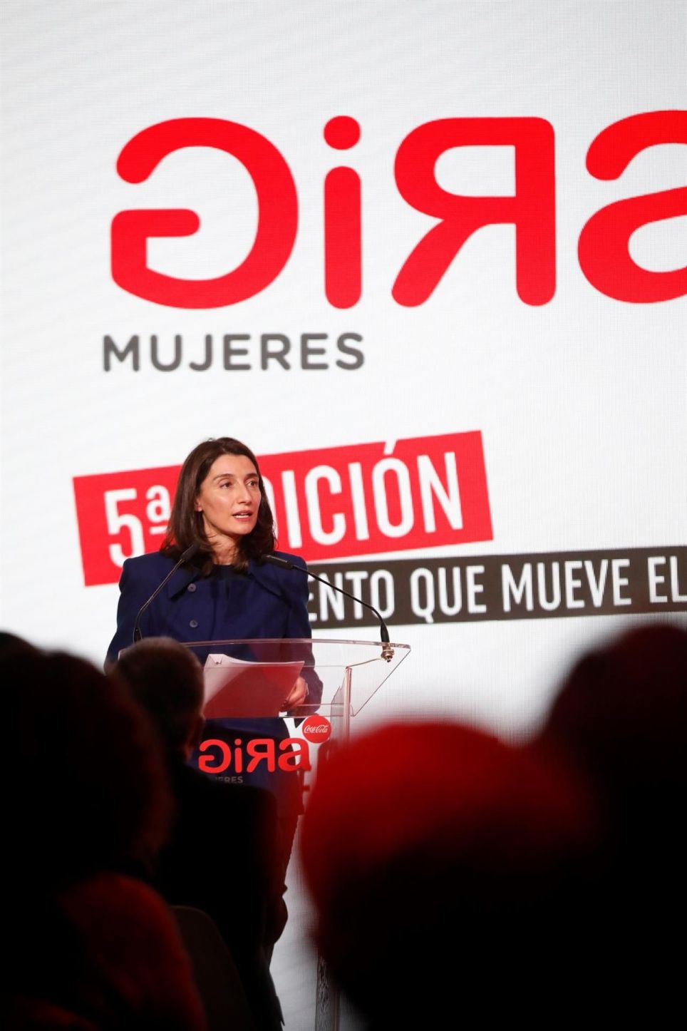 MADRID, 17/11/2021.- La ministra de Justicia, Pilar Llop, participa en la entrega de la quinta edición de los Premios "GIRA", que entrega Coca Cola a proyectos de mujeres emprendedoras, este martes en Madrid. EFE/David Fernández
