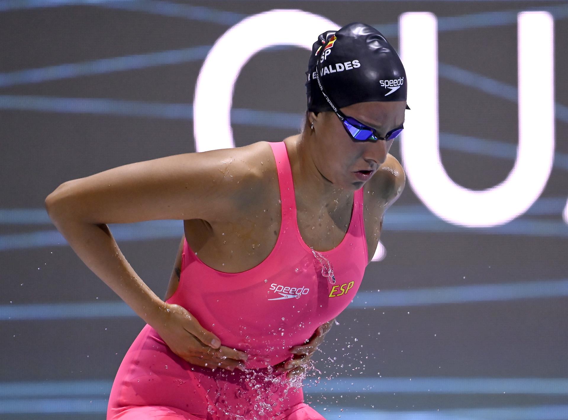 La nadadora malagueña María de Valdés. EFE/Tamas Kovacs/ARCHIVO