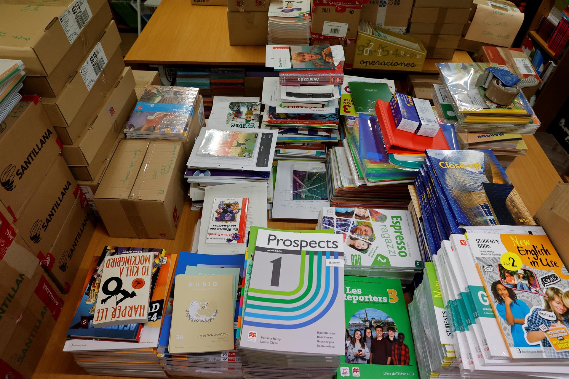 Libros y material escolar. EFE/Zipi/Archivo