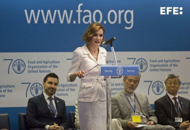 Letizia nombramiento como embajadora especial de la FAO para la nutrición.