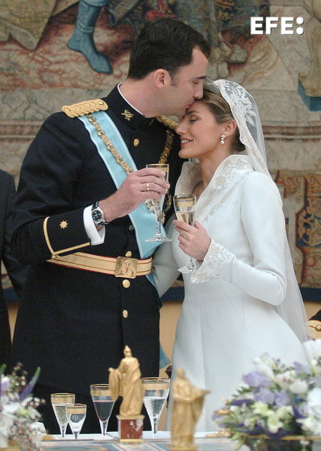 50 momentos clave en la vida de la Reina Letizia: banquete de boda en el Palacio Real.