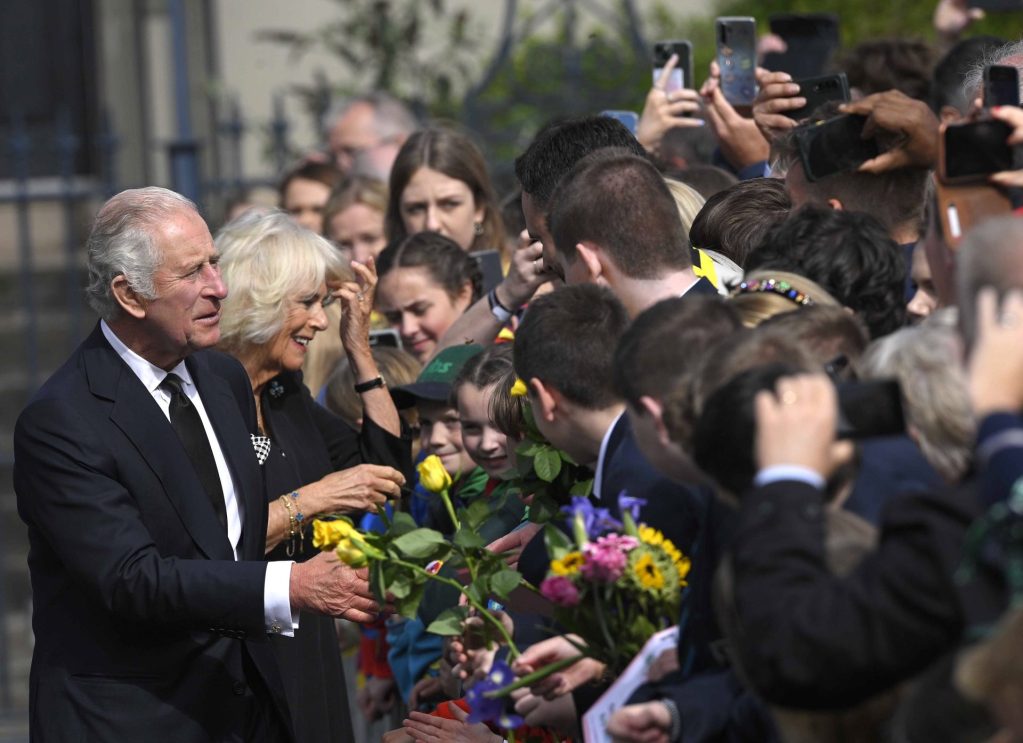 King Charles III and Camilla, during their visit to Belfast, Northern Ireland