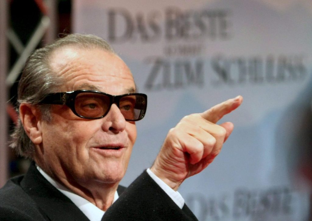El actor estadounidense Jack Nicholson,