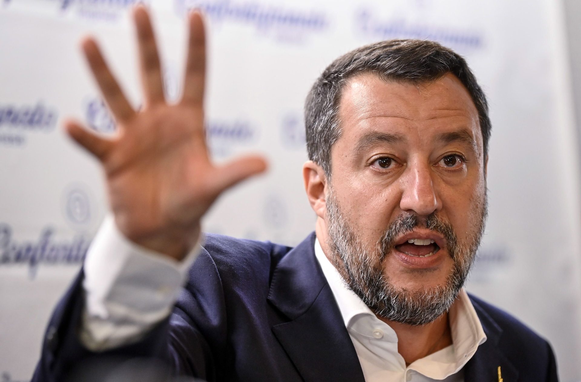 El vicepresidente y ministro de Transportes e Infraestructuras, Matteo Salvini, en una imagen de archivo.