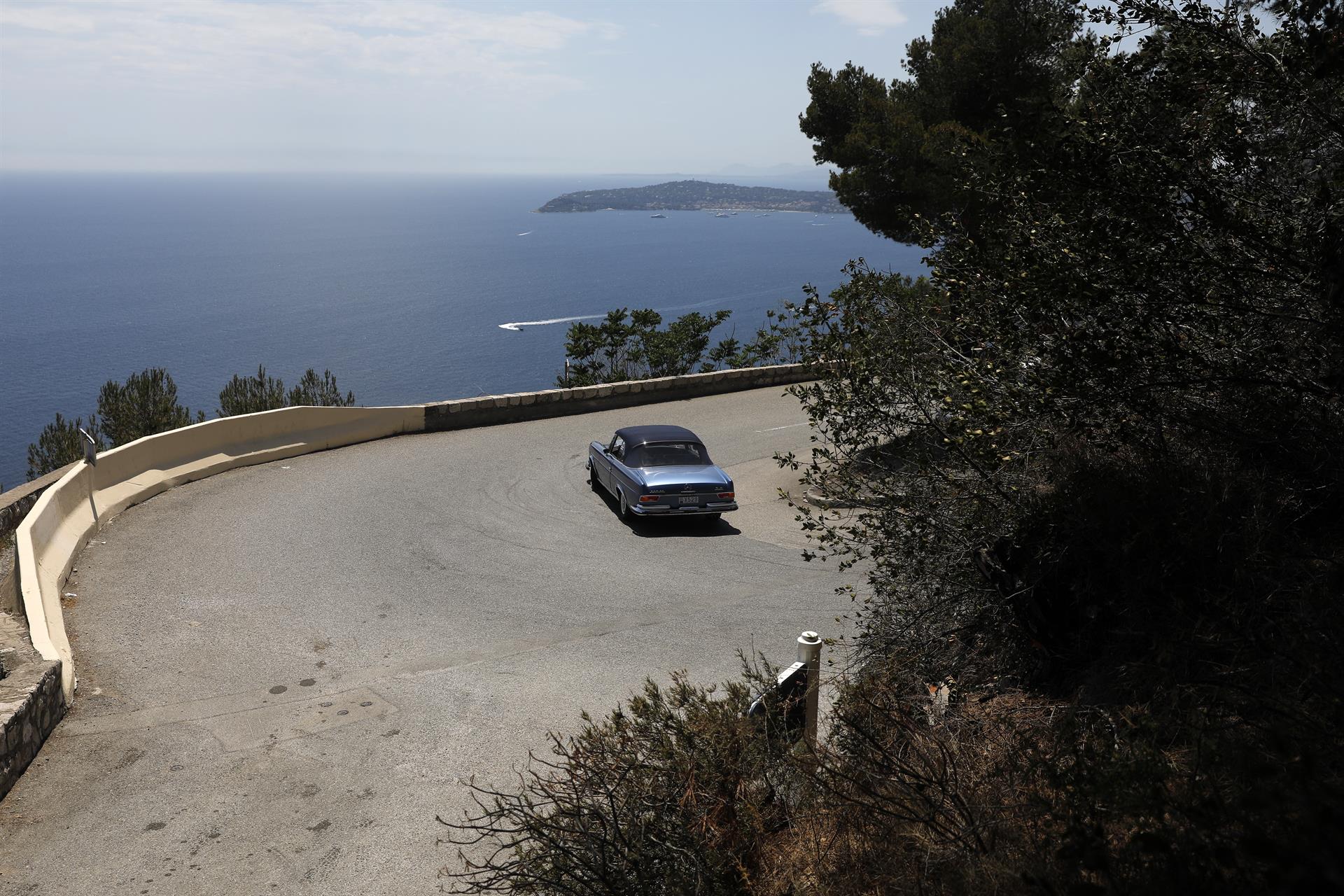 A view of the place where US actress Princess Grace Kelly, on 14 September 1982 was killed in an car accident in La Turbie, France, near Monaco, 14 June 2022 (issued 10 September 2022). EFE/EPA/SEBASTIEN NOGIER
