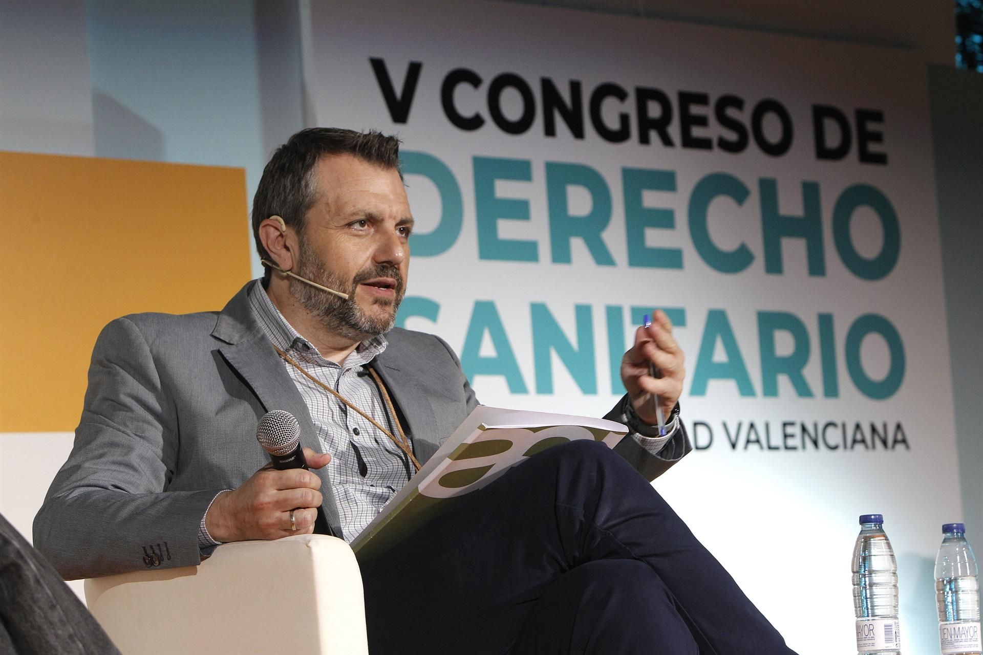 José María Toro, Presidente Asociación empresarial residencias y servicios a personas dependientes de la CV (AERTE), durante su intervención en un congreso. Archivo/EFE/Morell