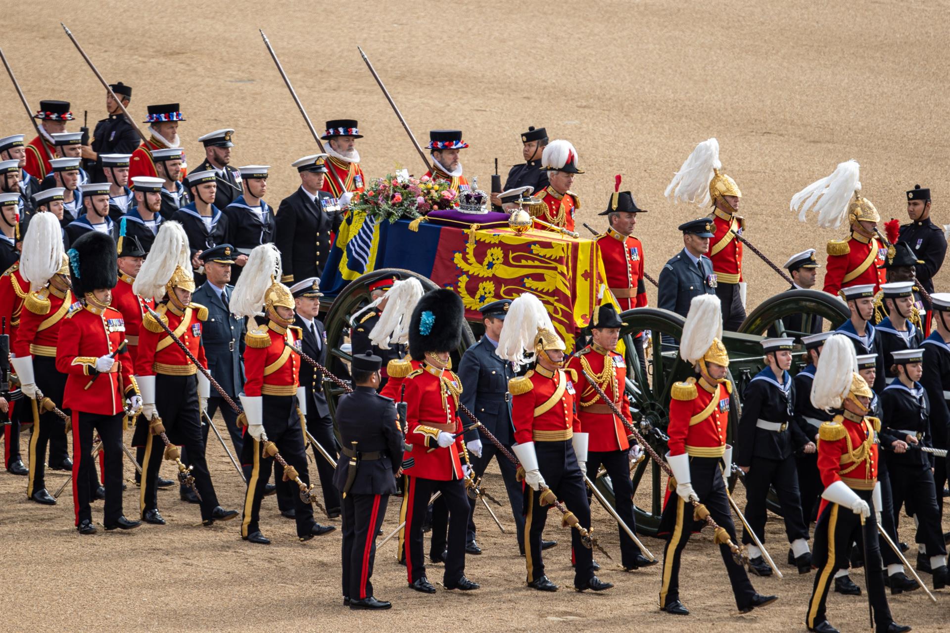 Caixão da rainha Elizabeth II.EFE/Robert Weideman/British Ministry of Defence/MOD/Crown