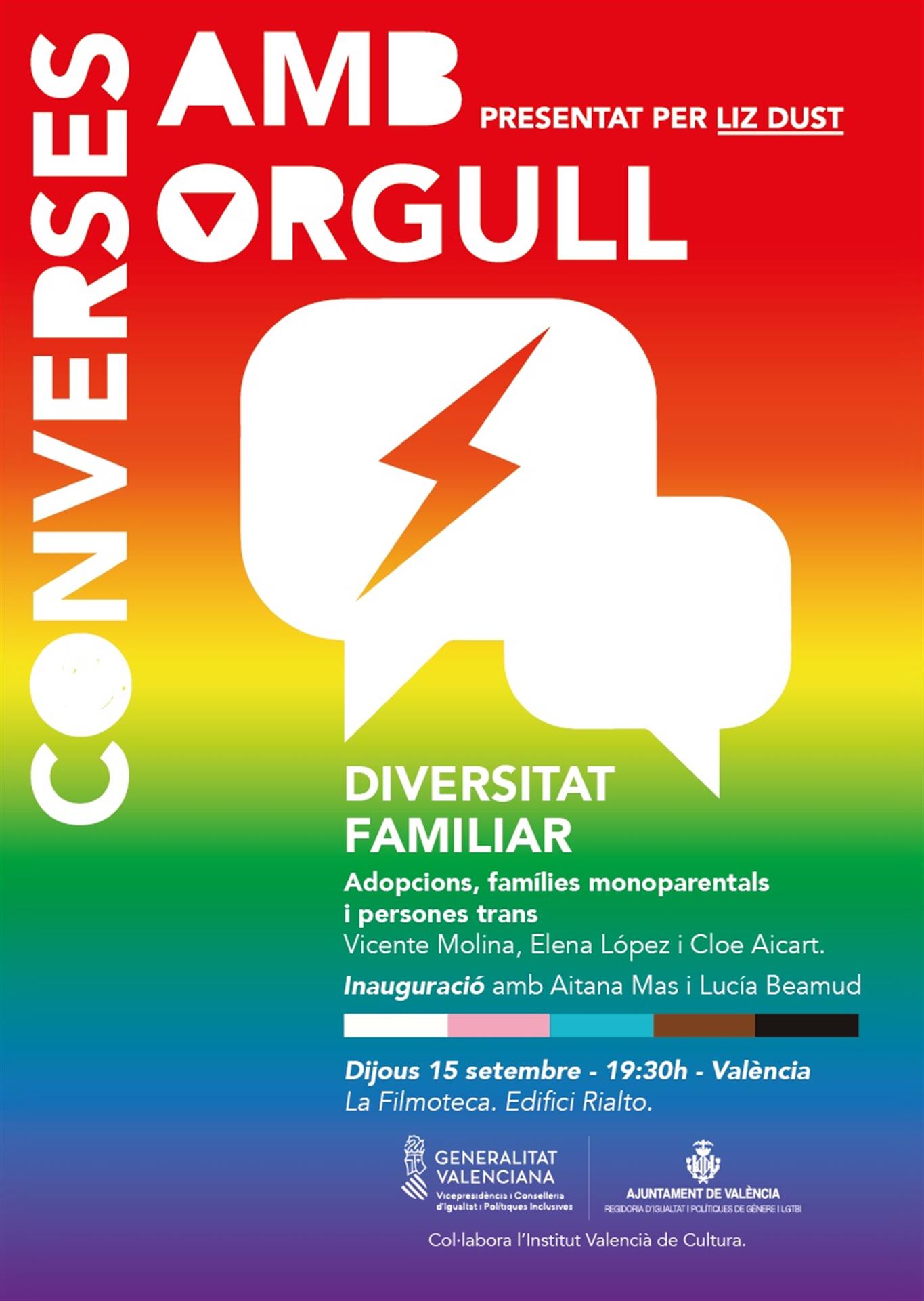 Imagen de un cartel anunciador de las charlas, facilitado por la Generalitat.