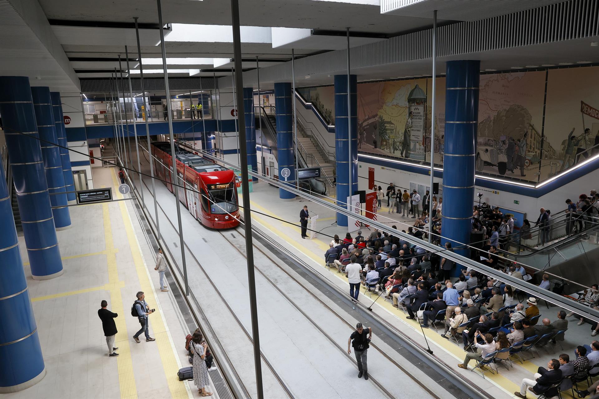Vista general de la estación de Amado Granell de Metrovalencia. Archivo/EFE/Juan Carlos Cárdenas