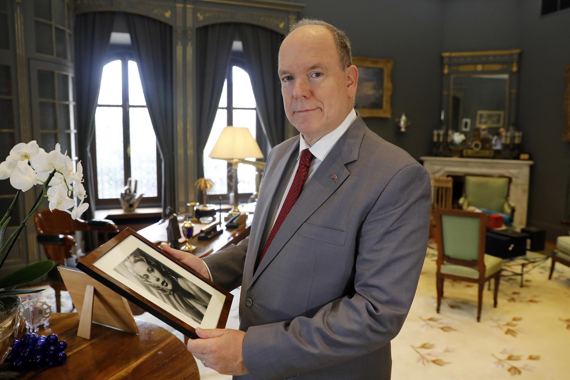 Prince Albert II of Monaco during an interview with Efe at the Monaco Palace, in Monaco, 14 June 2022 (issued 10 September 2022). EFE/EPA/SEBASTIEN NOGIER