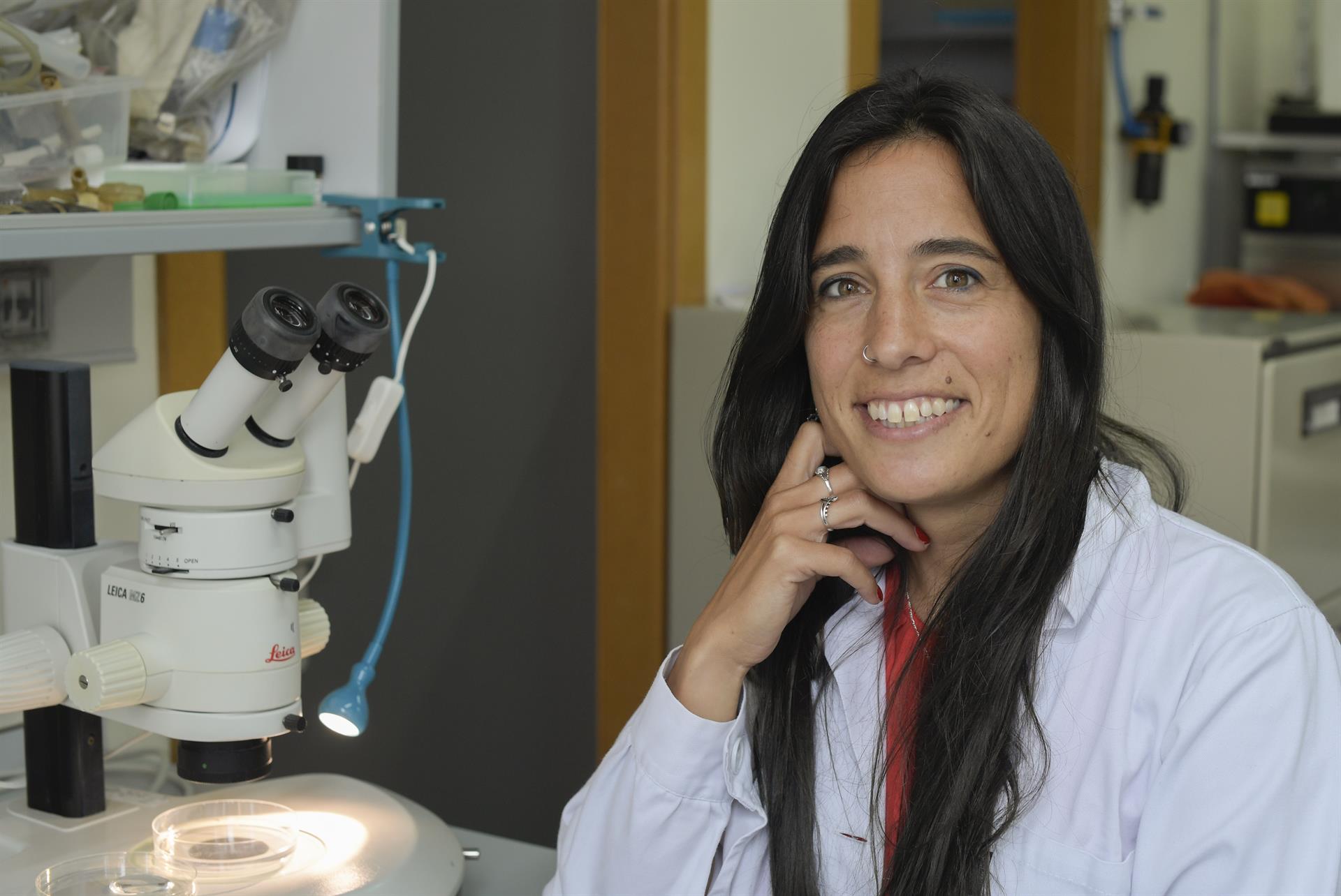 Mar María Pascual, primera autora junto a la bióloga molecular Dido Carrero, del estudio publicado en la revista Proceedings of the National Academy of Sciences. EFE/ Eloy Alonso
