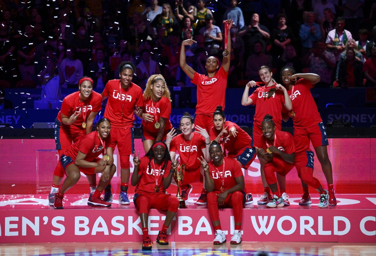 El equipo de EEUU de baloncesto tras ganar el Mundial