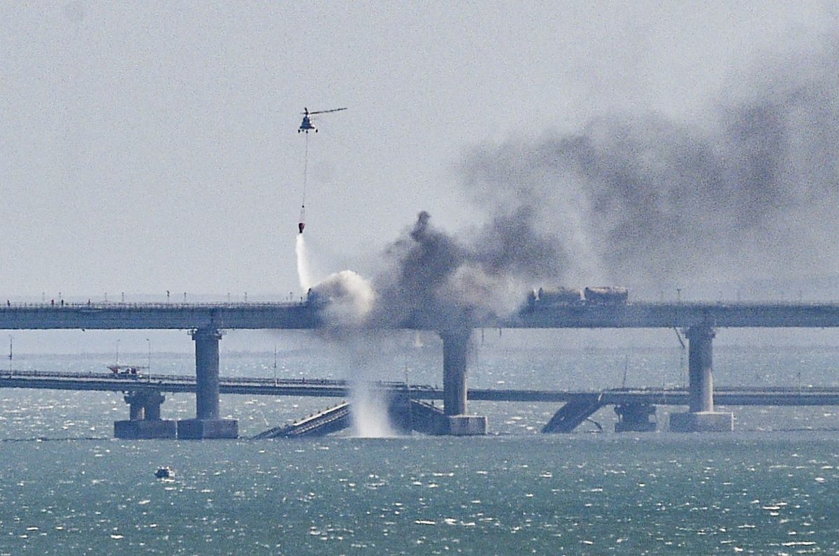 puente Crimea explosión camión