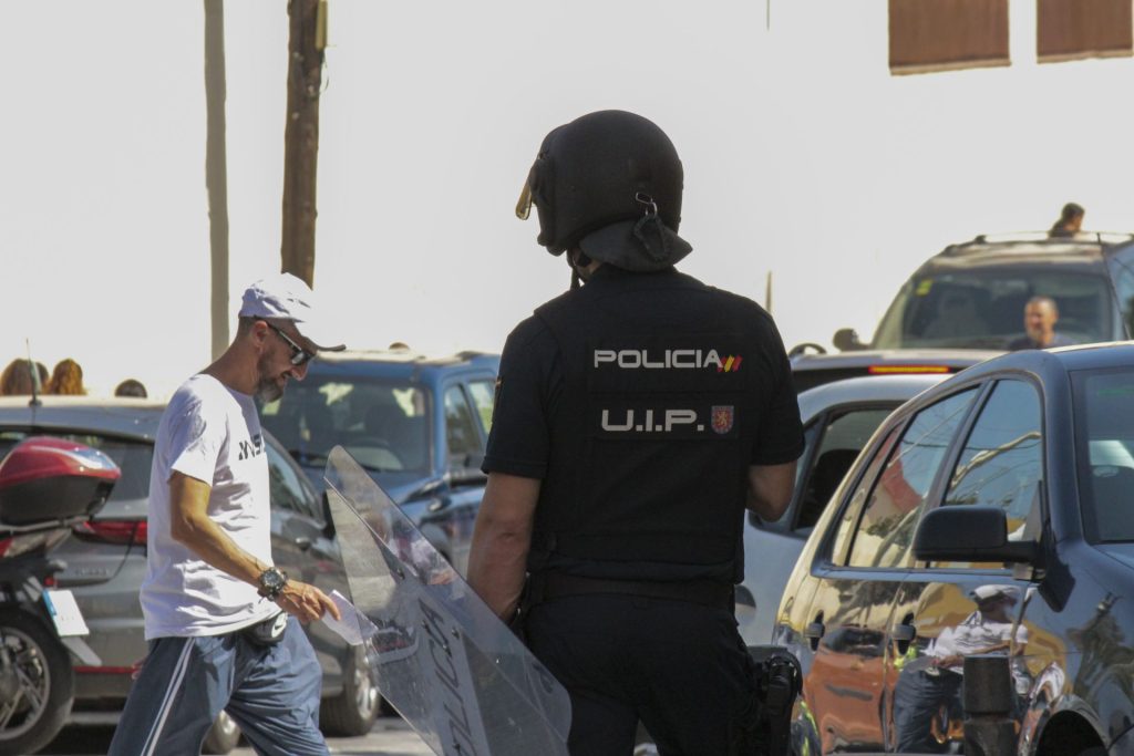 Operativo policial en la barriada del Príncipe de Ceuta. 