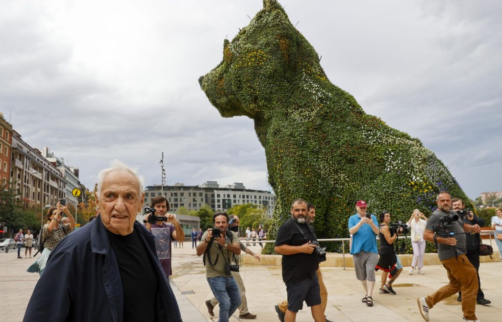 Frank Gehry, en el Museo Guggenheim Bilbao