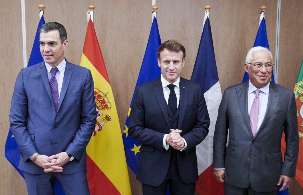 Sánchez, Macron y Costa en una reunión sobre energía de la UE y el MidCat