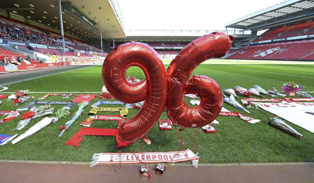 La tragedia de Hillsborough, en el estadio de Anfield en Liverpool. 