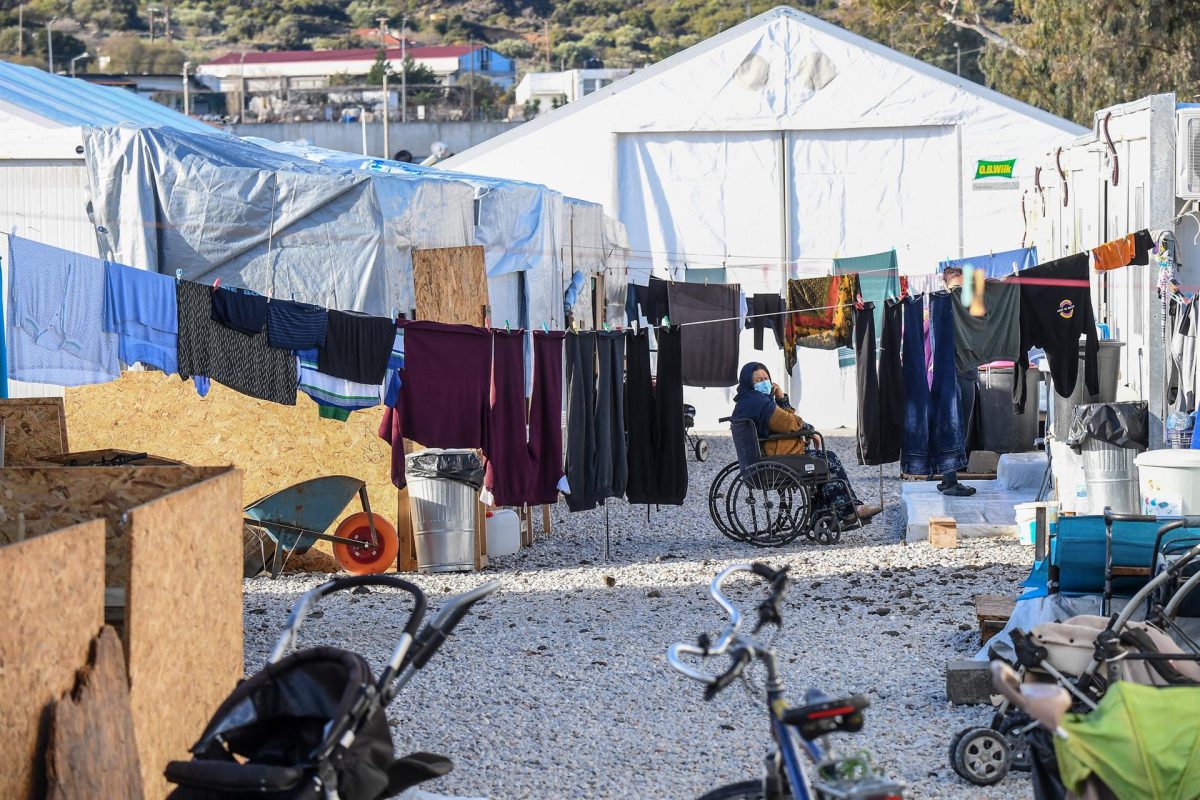 Campo de refugiados de Lesbos (Grecia) en diciembre de 2021.