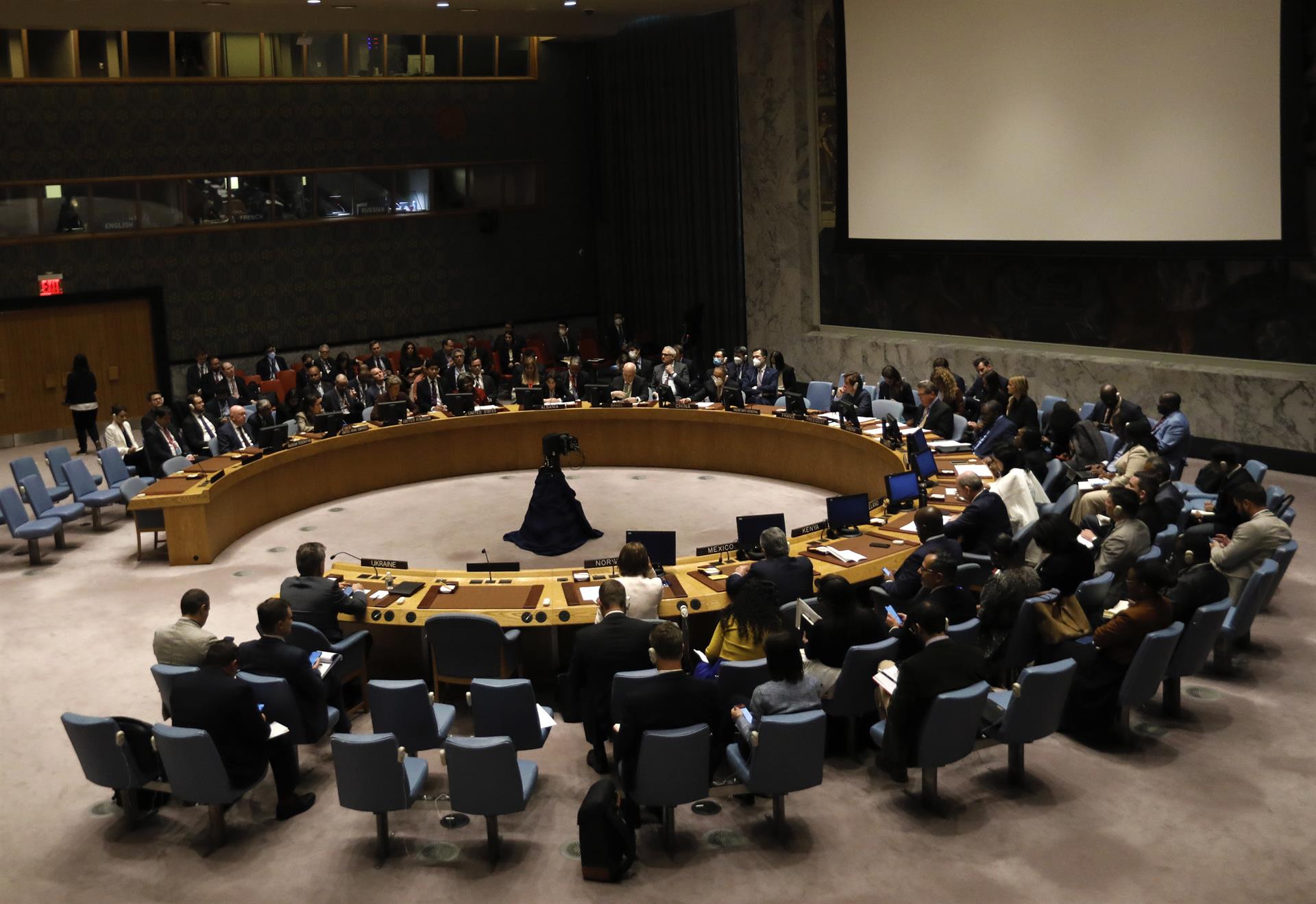 Vista de una reunión del Consejo de Seguridad de la ONU, en una fotografía de archivo. EFE/Peter Foley