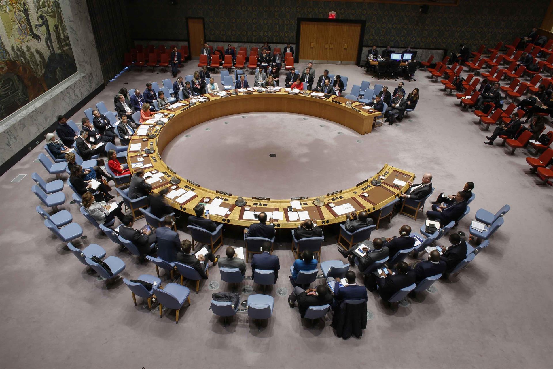 Vista general del pleno del Consejo de Seguridad de la ONU, en una fotografía de archivo. EFE/Kena Betancur