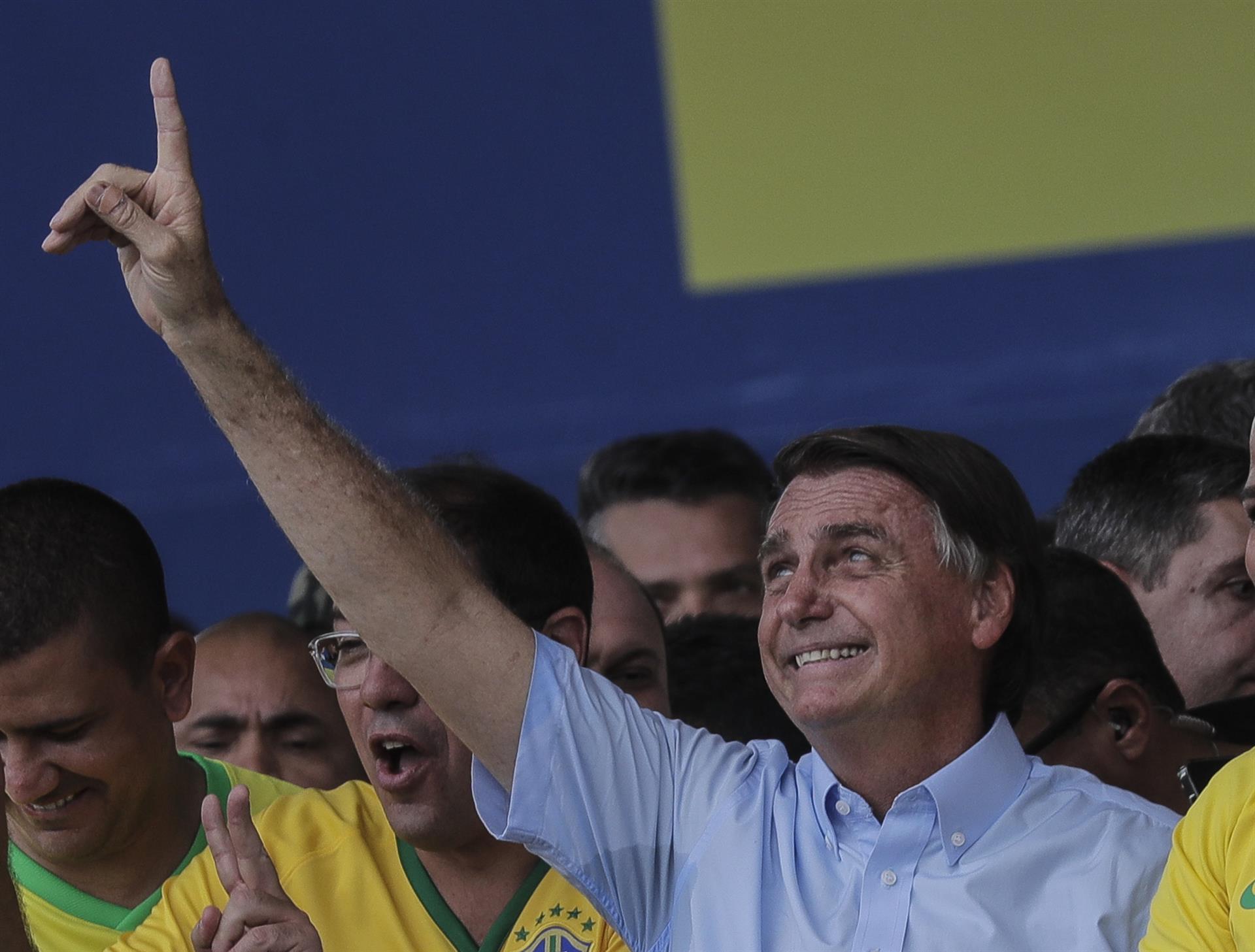 El presidente de Brasil y candidato a la reelección, Jair Bolsonaro, en una fotografía de archivo. EFE/Antonio Lacerda