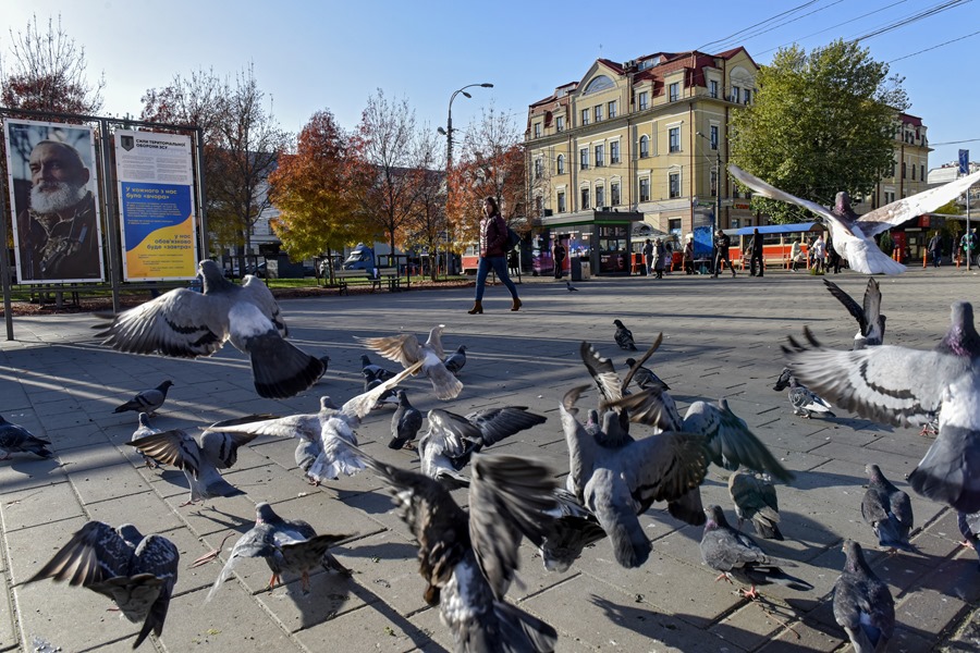 A praça Kontraktova em Kiev, nesta terça-feira. EFE/OLEG PETRASYUK