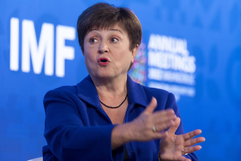The director of the International Monetary Fund (IMF), Kristalina Georgieva, who has raised her growth forecast for Spain by three tenths.