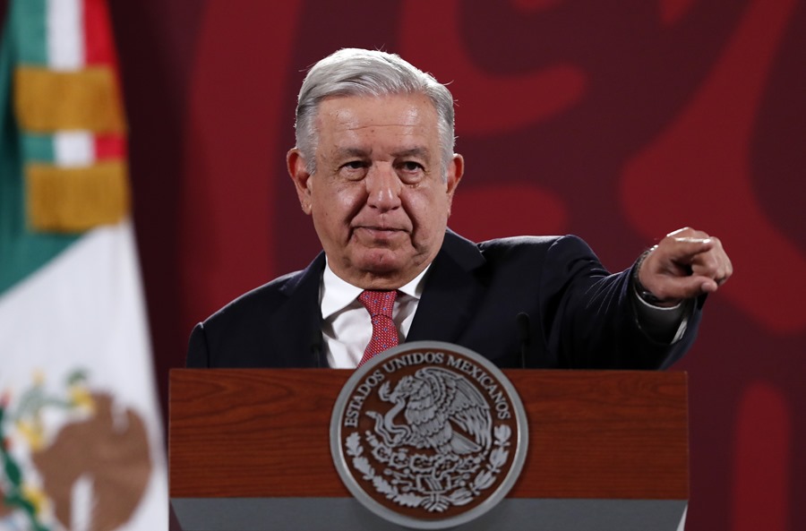 O presidente mexicano, Andrés Manuel López Obrador. EFE/Mario Guzmán