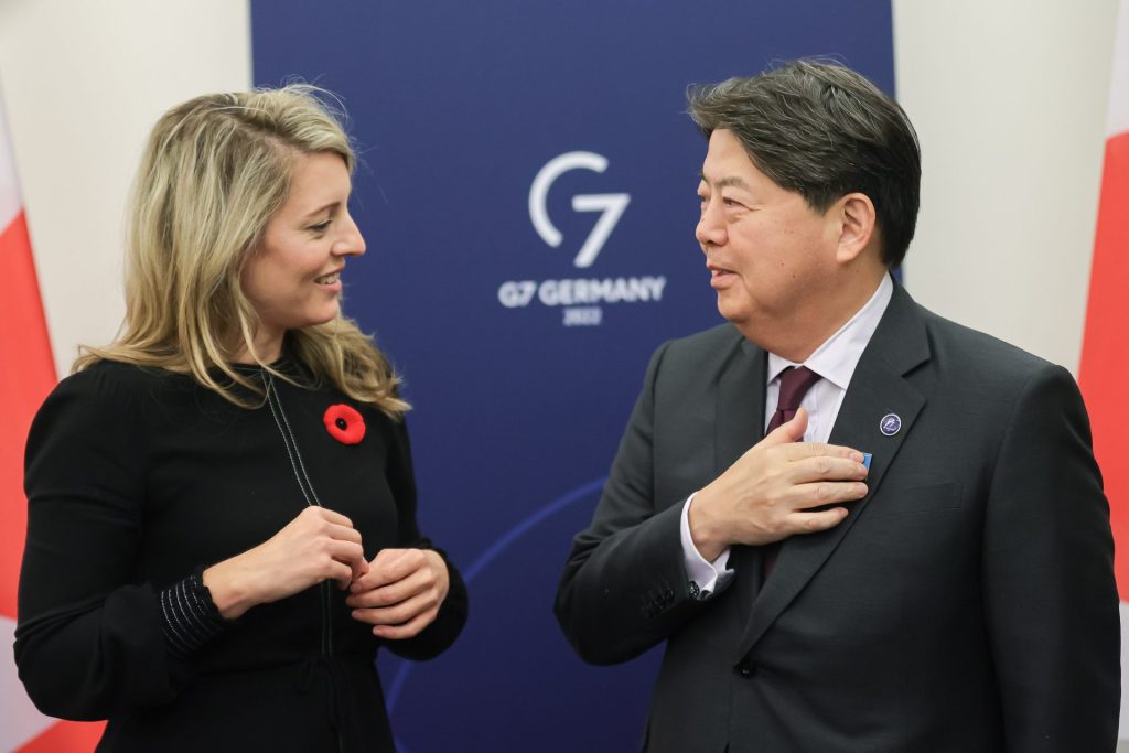 El Canciller nipón pide desde el G7 a China responsabilidad y estabilidad en Taiwán