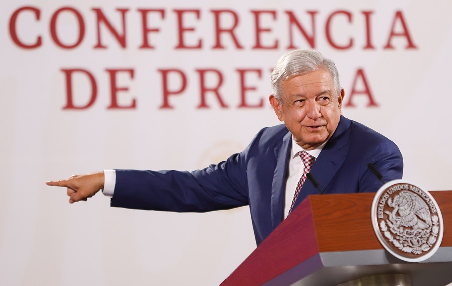 O presidente do México, Andrés Manuel López Obrador. EFE/Isaac Esquivel