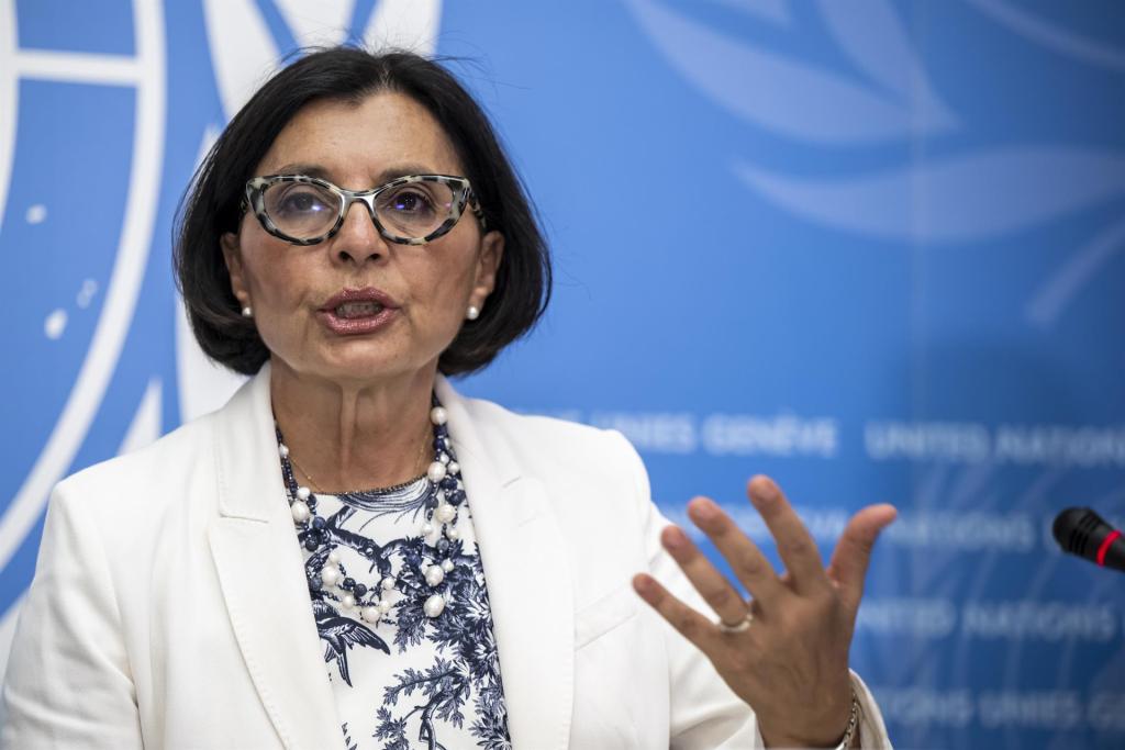 La presidenta del Comité de Derechos Humanos de la ONU, Photini Pazartzis, en una fotografía de archivo. EFE/Martial Trezzini
