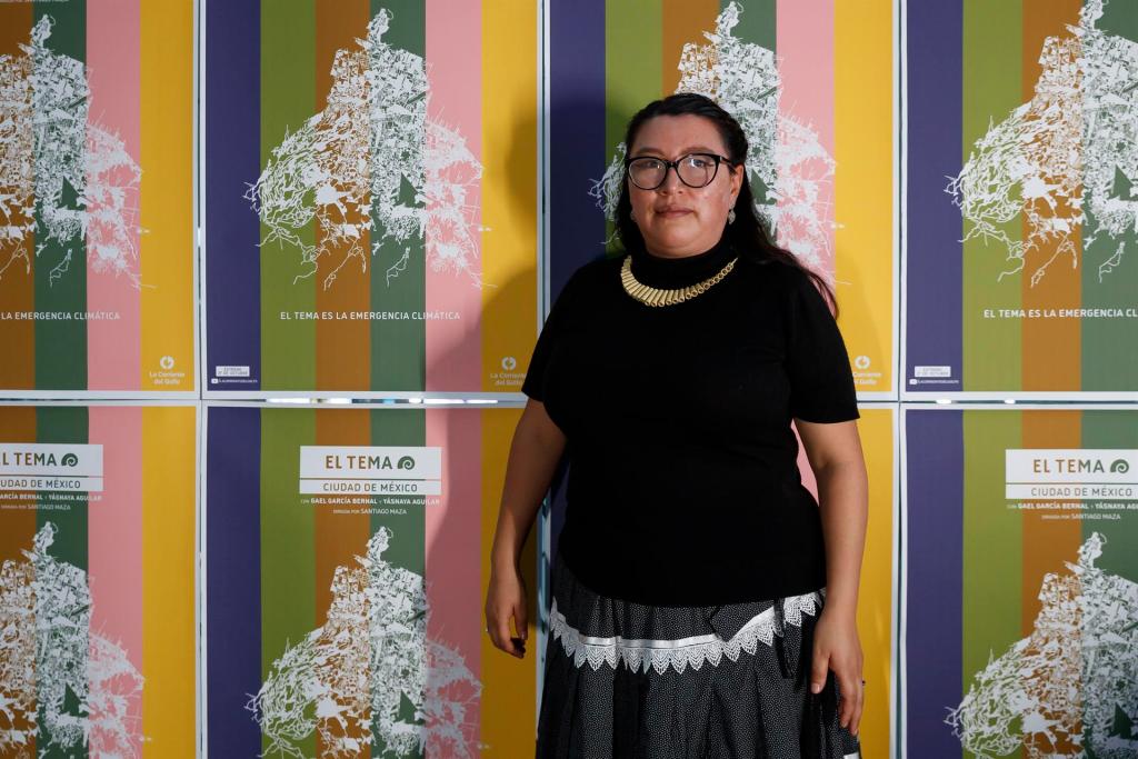 La investigadora y activista Yásnaya Aguilar, posa durante una entrevista con EFE el 5 de noviembre de 2022 en Ciudad de México (México). EFE/ José Méndez