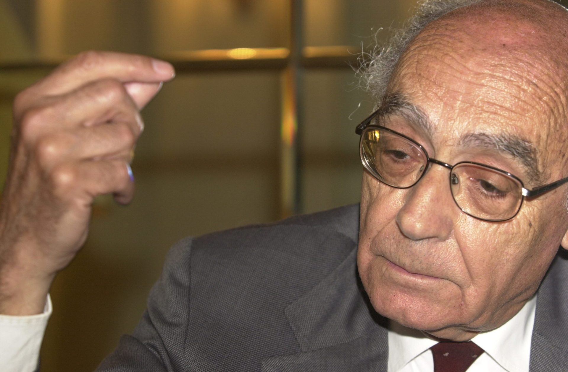 El escritor José Saramago, que se cumplen cien años de su nacimiento.