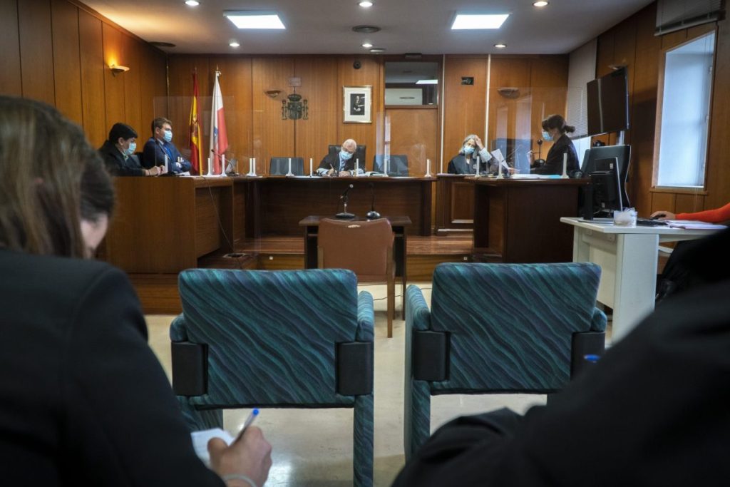 Sala de la Audiencia de Cantabria donde juzgaron a la condenada en mayo