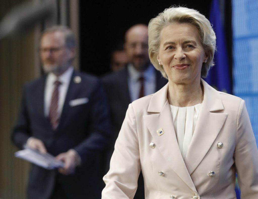 La presidenta de la Comisión Europea, Ursula von der Leyen, este pasado jueves en Bruselas