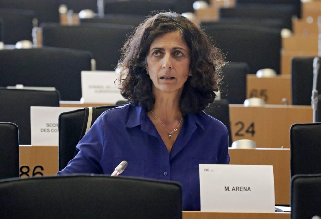 Imagen de archivo de la, hasta ahora, presidenta de la subcomisión de Derechos Humanos de la Eurocámara, la socialista francófona belga Marie Arena. 
