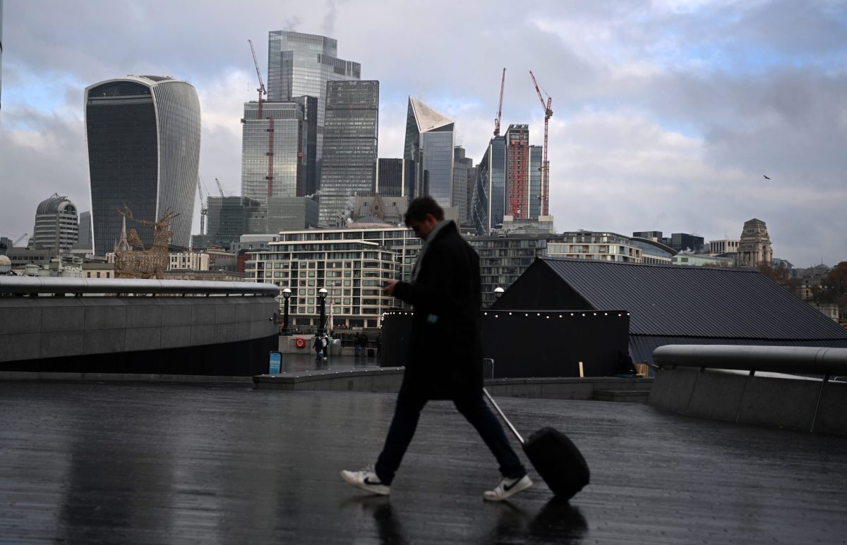 Vista de la ciudad financiera de Londres. Santander UK pacta una multa