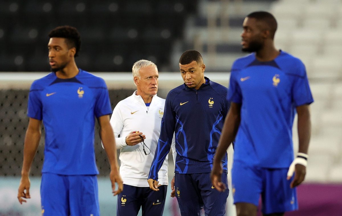 Los jugadores de Francia se entrenan con normalidad en la previa de la final del Mundial de Qatar 2022