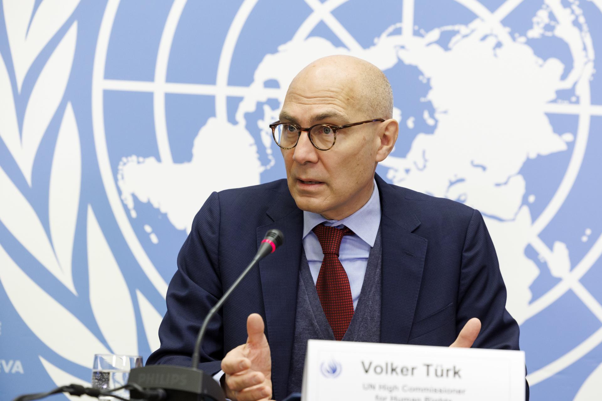 El alto comisionado de la Naciones Unidas para los derechos humanos, Volker Türk, el 9 de diciembre de 2022. EFE/Salvatore di Nolfi