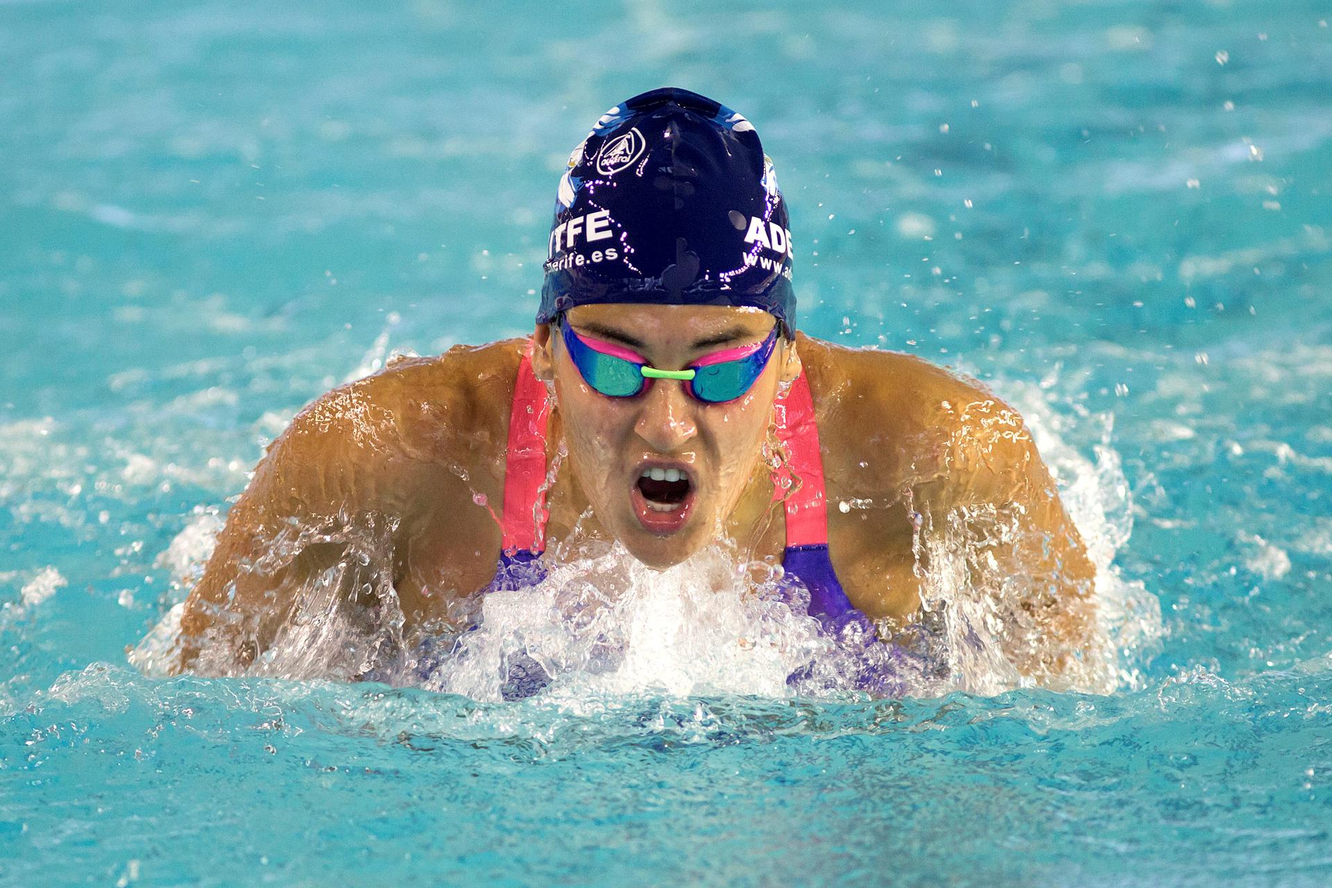 Foto de archivo de la nadadora tinerfeña Michelle Alonso. EFE/Daniel Pérez