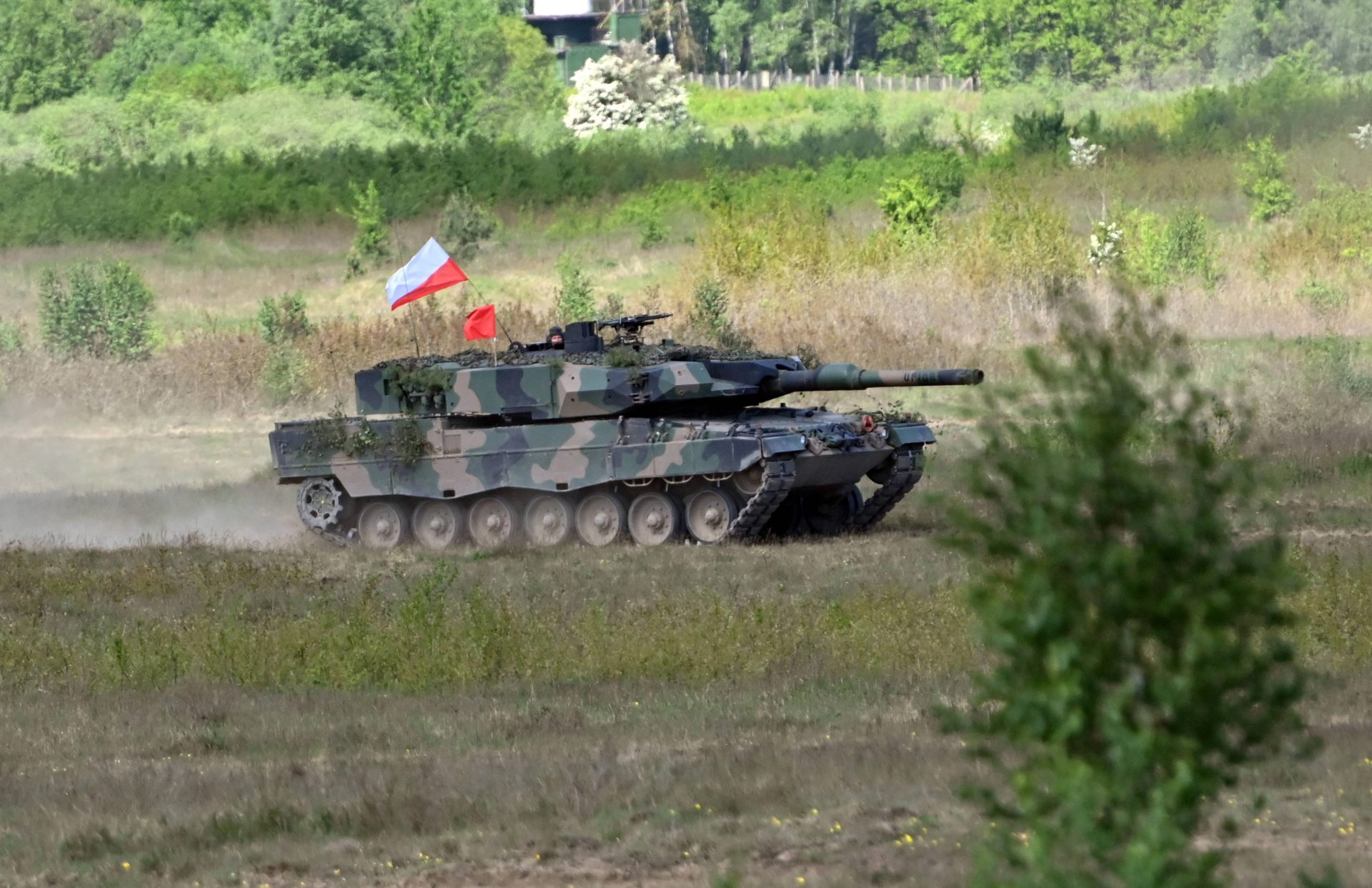 Imagen de archivo de un tanque 'Leopard 2PL' del ejército polaco en unas maniobras.
