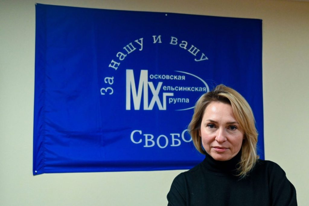 La rusa Svetlana Astrajántseva, directora de la organización de derechos humanos más antigua de este país, el Grupo Helsinki de Moscú
